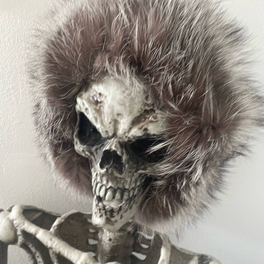 Faux Fur hat ear warmer